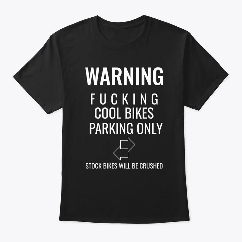 Warning Cool Bikes Parking